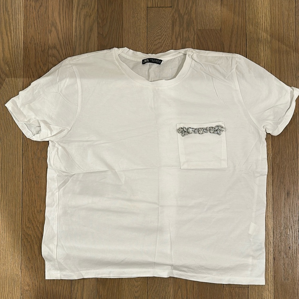 Zara Rhinestone T-Shirt